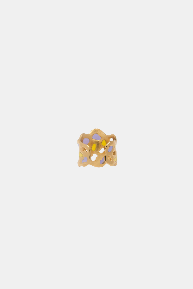 Ring 12.84 Lilac And Yellow