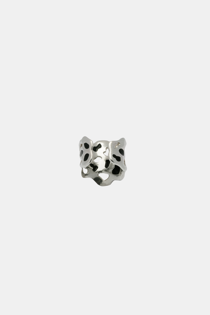 Ring 12.84 Silver And Black