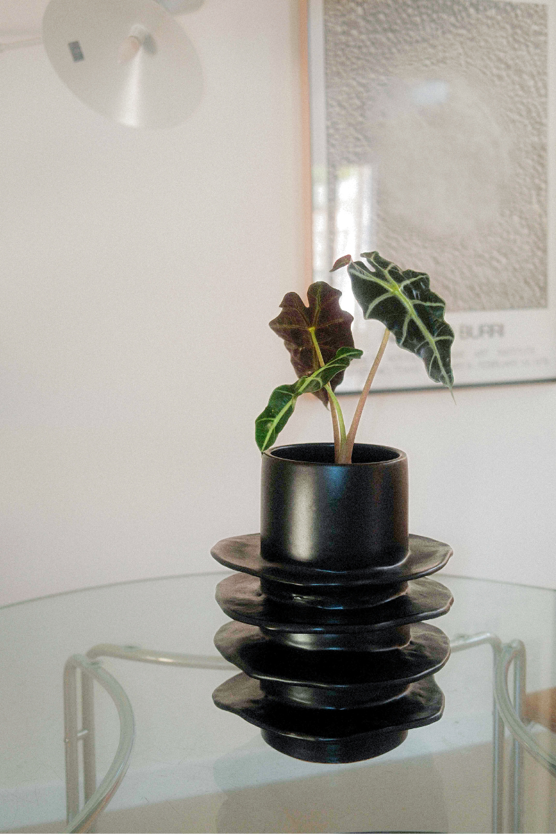 Rafflesia Vase Matt Black