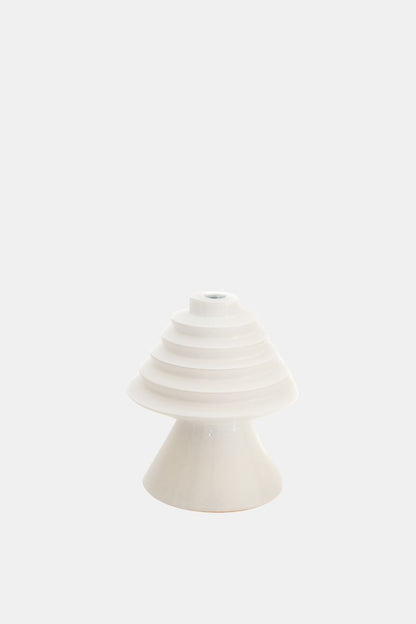 Round&Round Big Candle Holder White