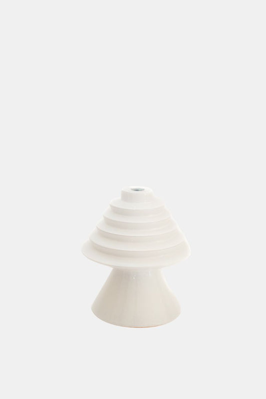 Round&Round Big Candle Holder White