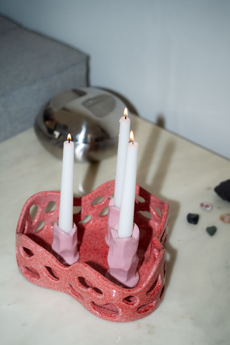 Siccità Candle Holder Pink