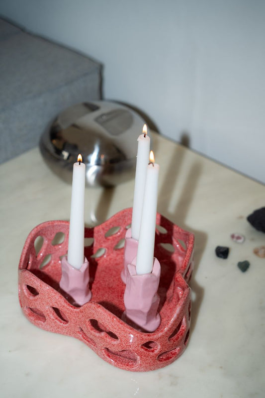 Siccità Candle Holder Pink