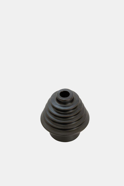 Round&Round Small Candle Holder Matte Black