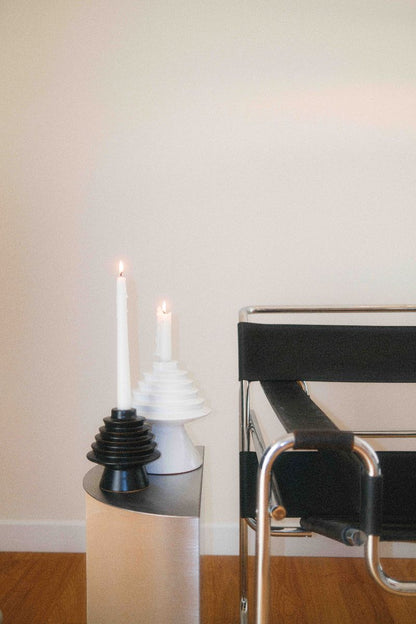 Round&Round Small Candle Holder Matte Black