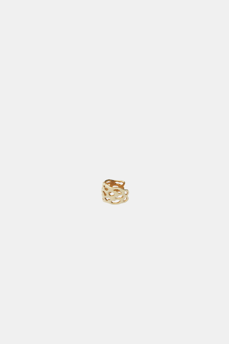 Ear Cuff 94 Cream And Gold