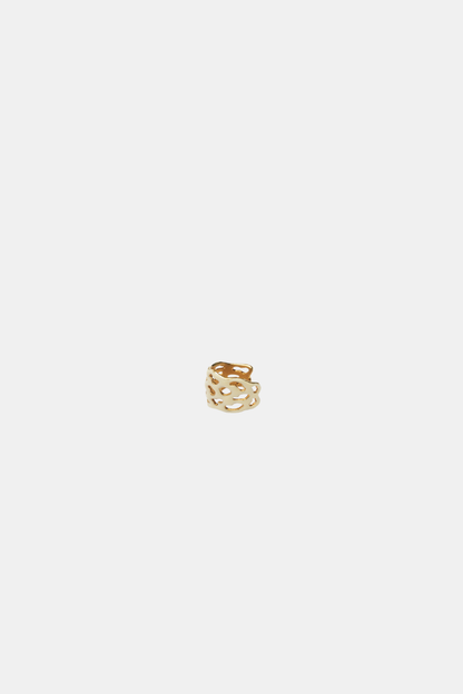 Ear Cuff 94 Cream And Gold