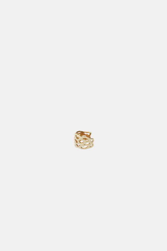 Ear Cuff 94 Cream And Gold