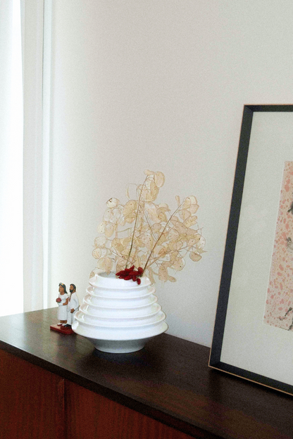 Spiral Vase White