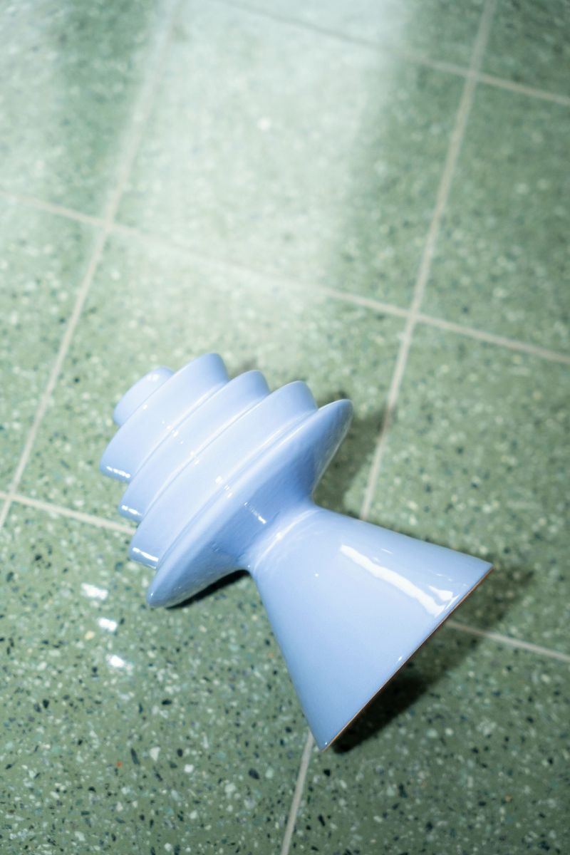 Round&Round Big Candle Holder Turquoise