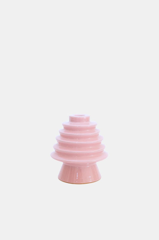 Round&Round Small Candle Holder Pink
