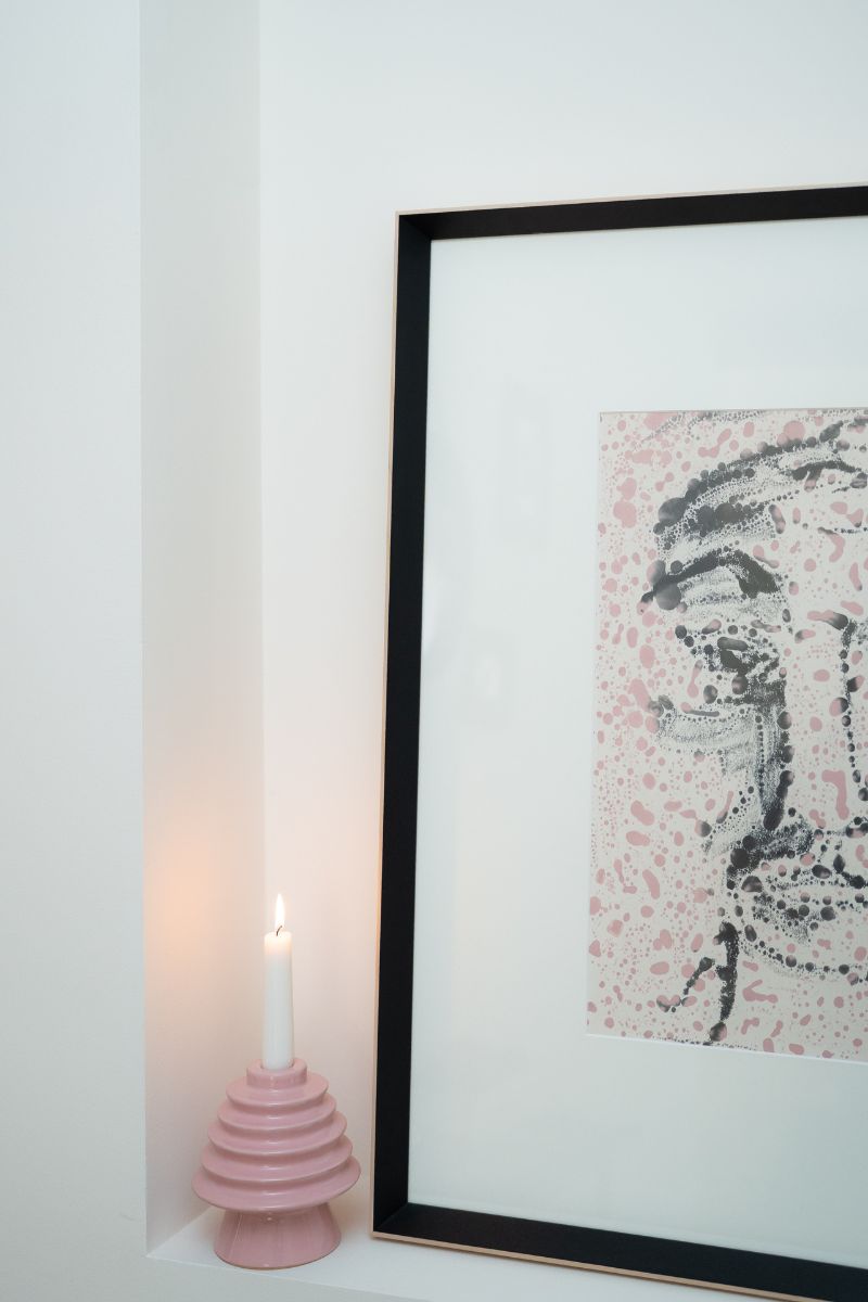 Round&Round Small Candle Holder Pink