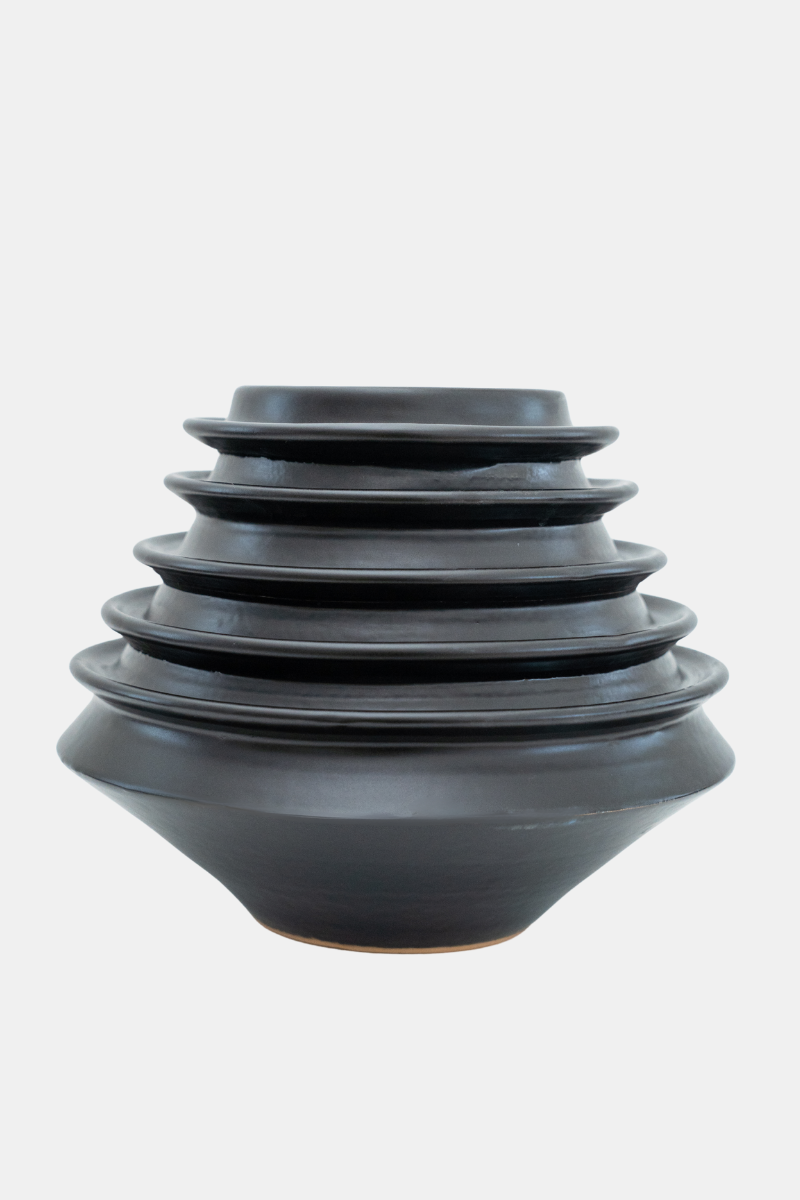 Spiral Vase Matt Black
