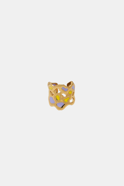 Ring 12.84 Lilac And Yellow