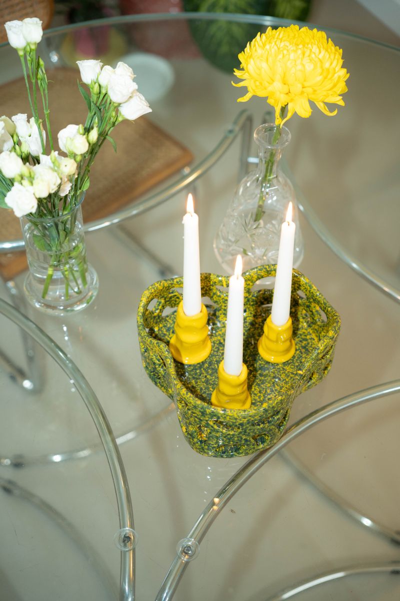 Siccità Candle Holder Yellow