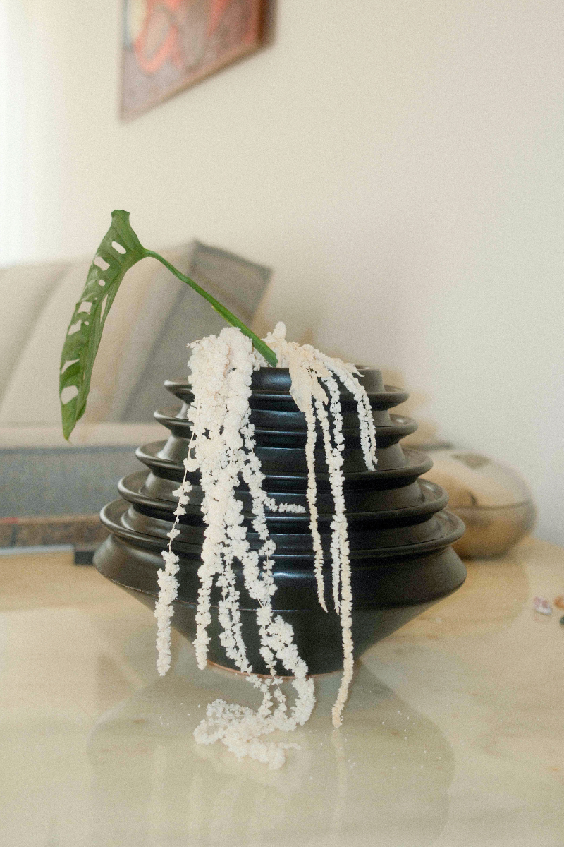 Spiral Vase Matt Black