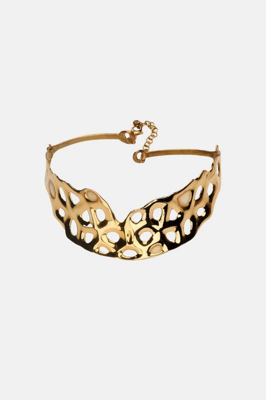 Choker 43.86 Gold And Cream