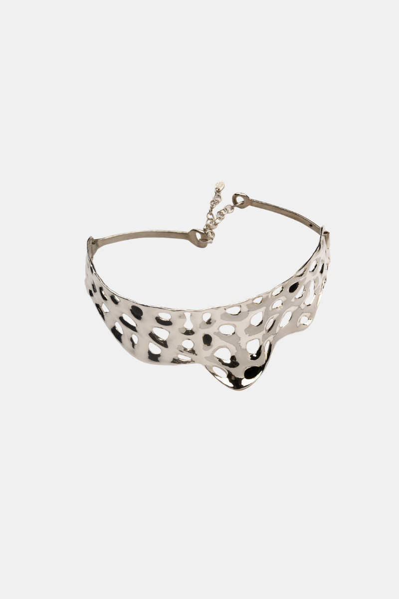 Choker 43.86 Silver And Black