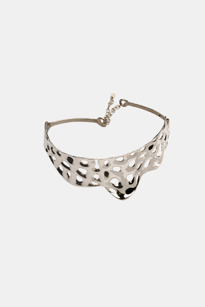Choker 43.86 Silver And Black