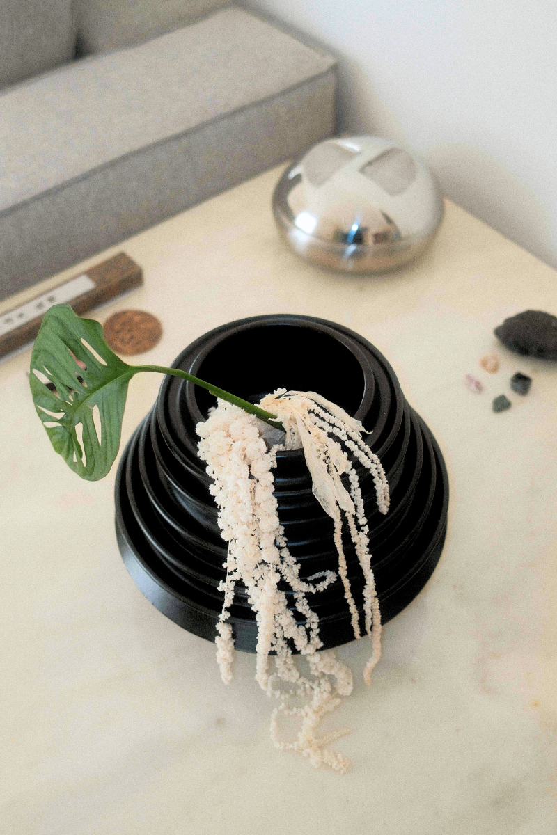 Spiral Vase Matt Black