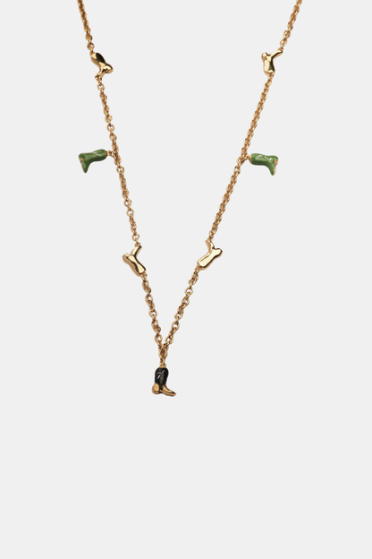 Dallas Boots Necklace