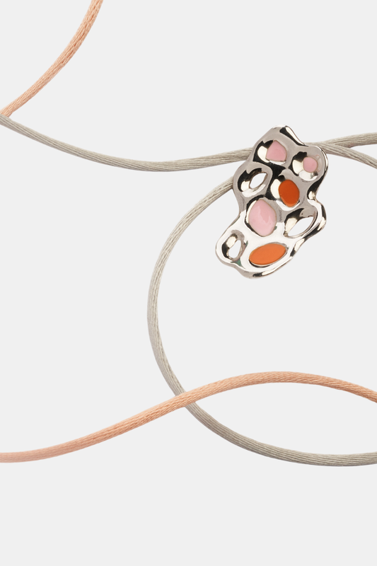 Necklace 24 Orange and Pink