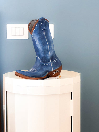 Denim Texan Vase
