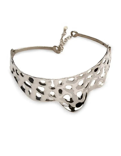 Choker 43.86 Silver And Black