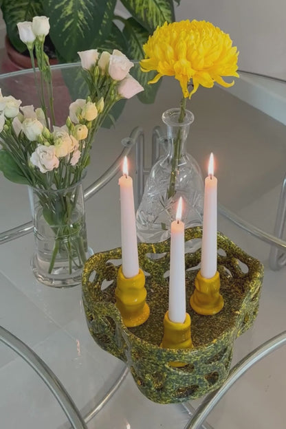 Siccità Candle Holder Yellow