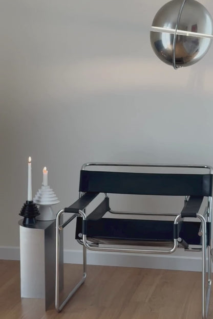 Round&Round Small Candle Holder Matte Black